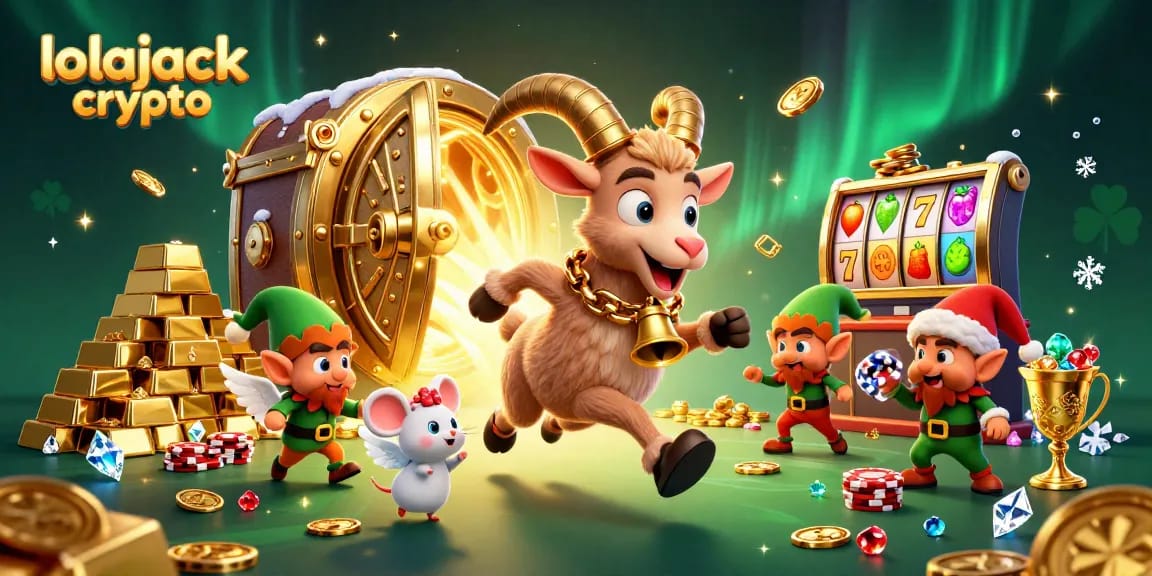 Experience the thrill at lolajack crypto casino, where festive chaos meets winning potential amidst sparkling treasures.