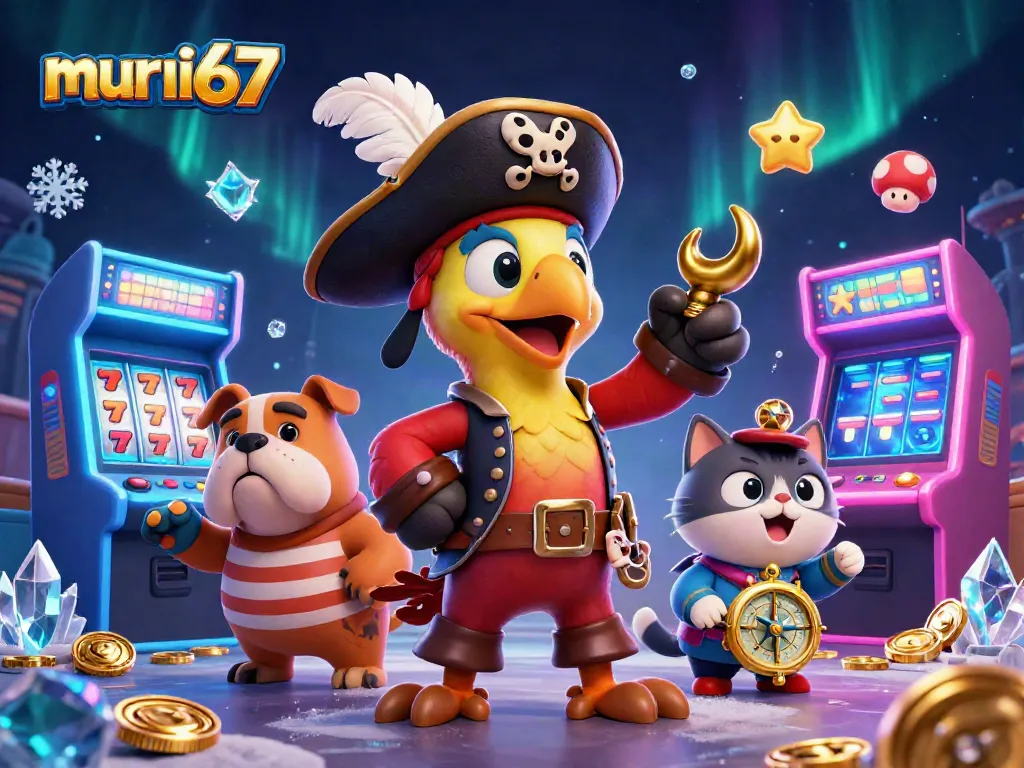 Engage in winning strategies with murai67's vibrant casino-themed 3D art featuring dynamic game elements.