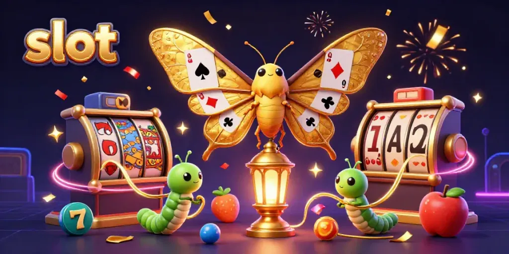 Menangkan jackpot dengan mesin slot di lantai kasino yang meriah.