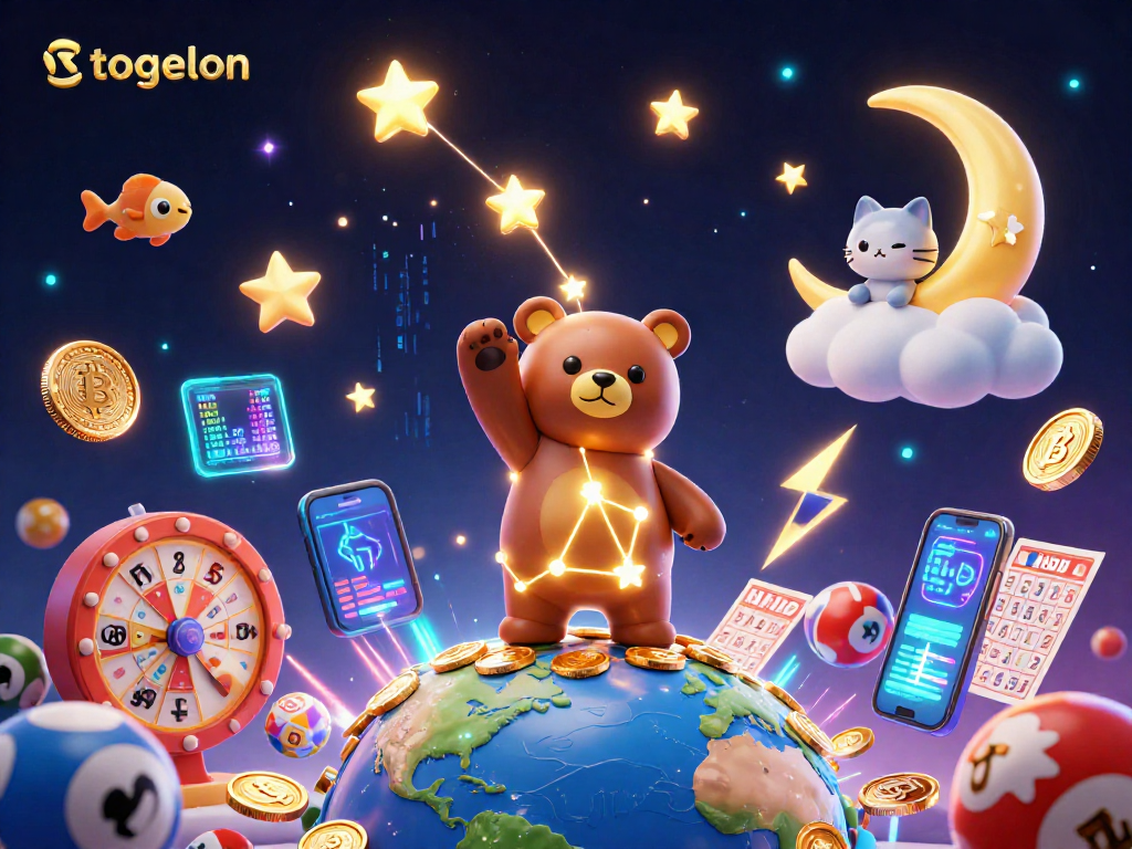 Play the latest lottery games on togelon while enjoying dynamic graphics of winning stars and coins.