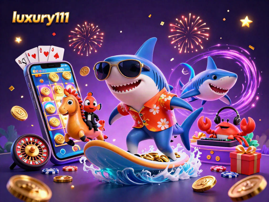 Surf the festive wave of gold coins with luxury111 for thrilling gaming action.