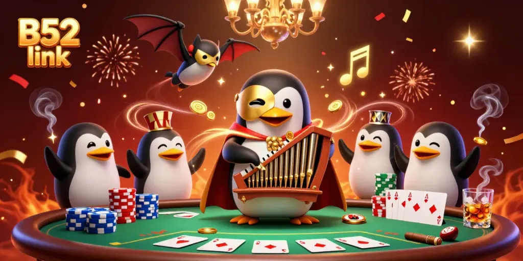 Experience the thrill of B52 link with vibrant casino action and gaming excitement in 3D.