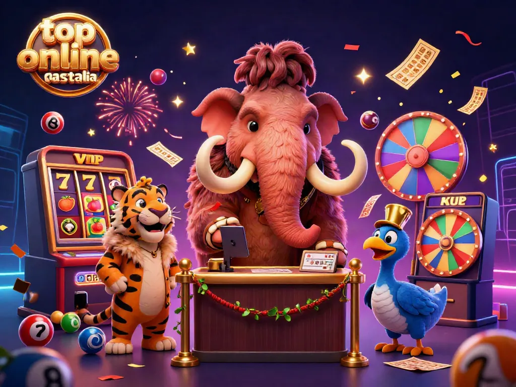 Experience excitement at the top online casino australia with colorful games and dynamic characters welcoming players.