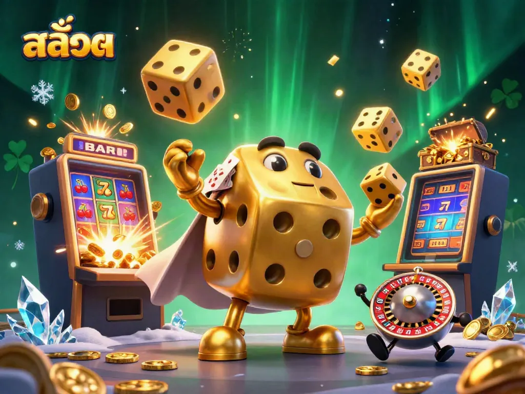เกมสล็อต สล็อต ทีเด็ดพร้อมการแสดงสัญลักษณ์โชคดีและหมุนวงล้ออย่างตื่นเต้น