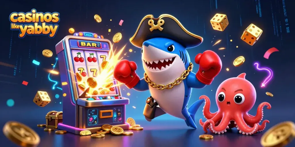 Engage with casinos like yabby through thrilling games led by a pirate shark and friends!