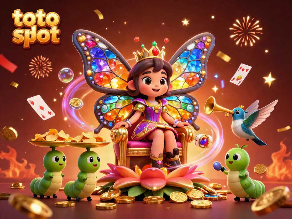 Experience thrilling toto slot action in a vibrant casino scene with colorful characters and elements.