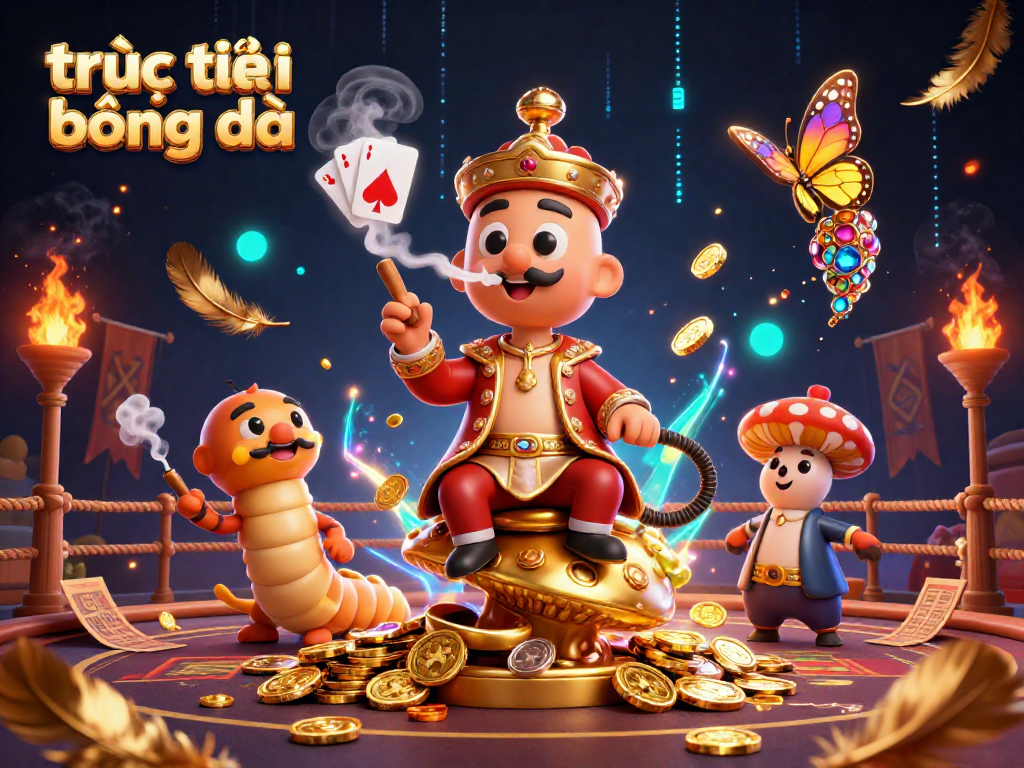 Watch trực tiếp bóng đá with engaging visuals from a lively casino-themed scene.