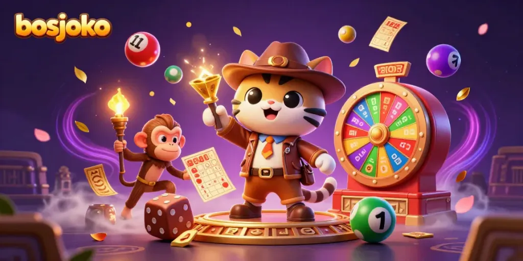 Bets blossom as bosjoko's archaeologist cat uncovers treasures in a vibrant casino adventure.