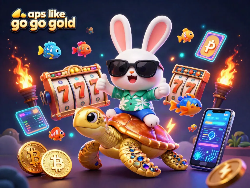 Play thrilling slots and win at apps like go go gold with vibrant 3D characters.