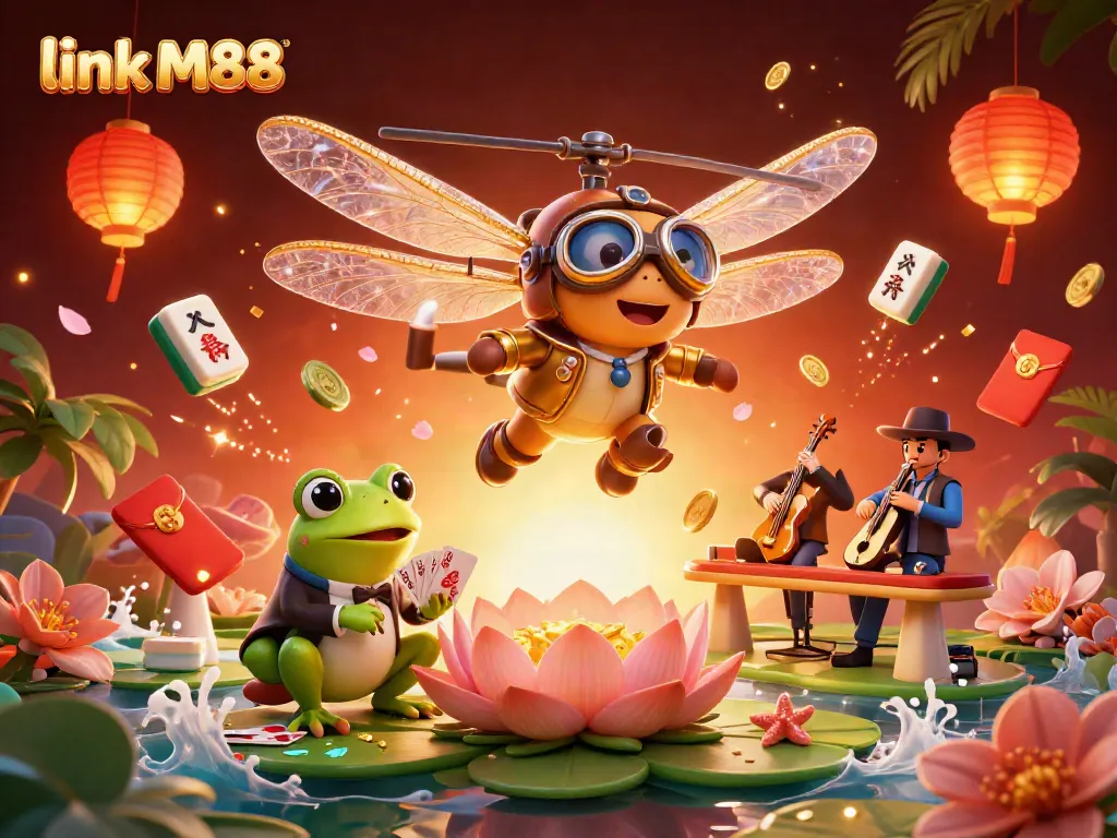 Engage in thrilling gameplay with link M88, featuring dynamic casino action and vibrant characters.