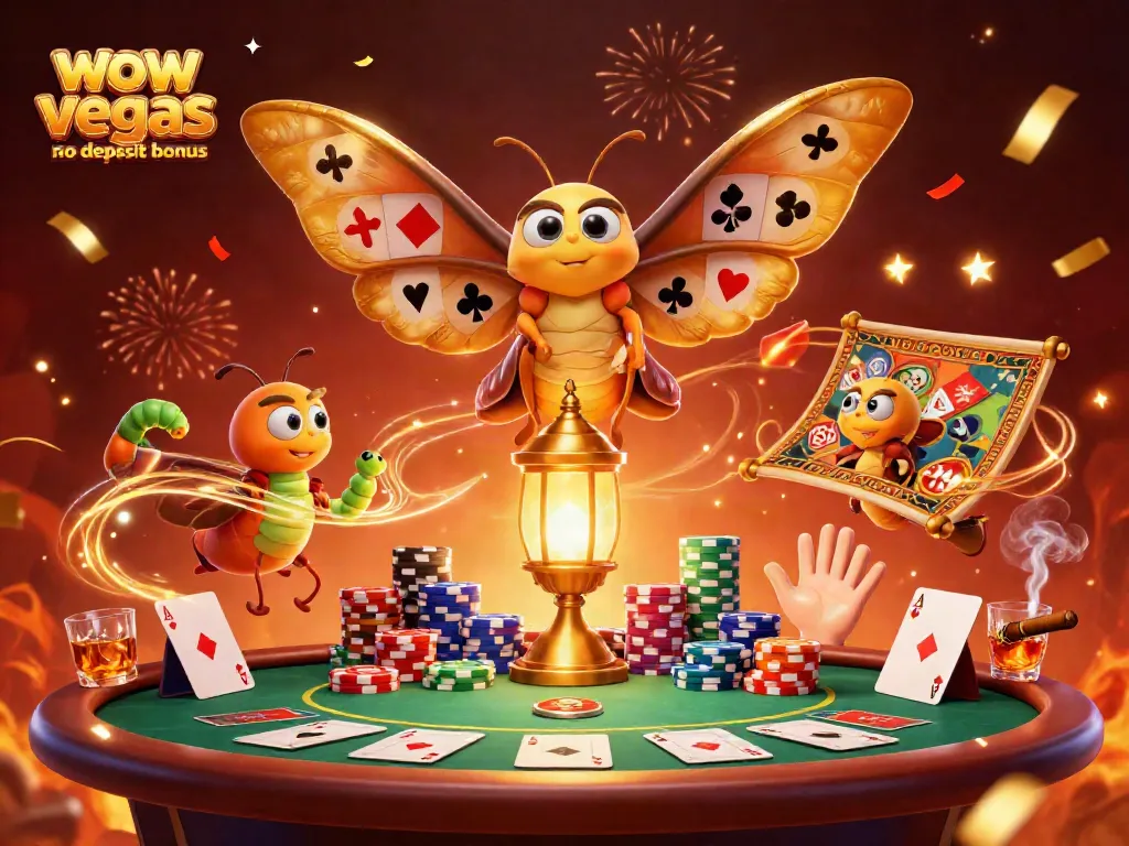 Spin the wow vegas no deposit bonus, featuring stunning casino visuals and vibrant characters.
