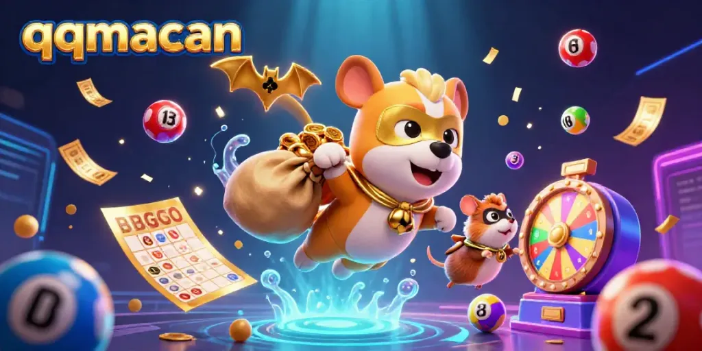 Engage in thrilling gameplay with qqmacan's colorful lottery elements and dynamic superhero action.
