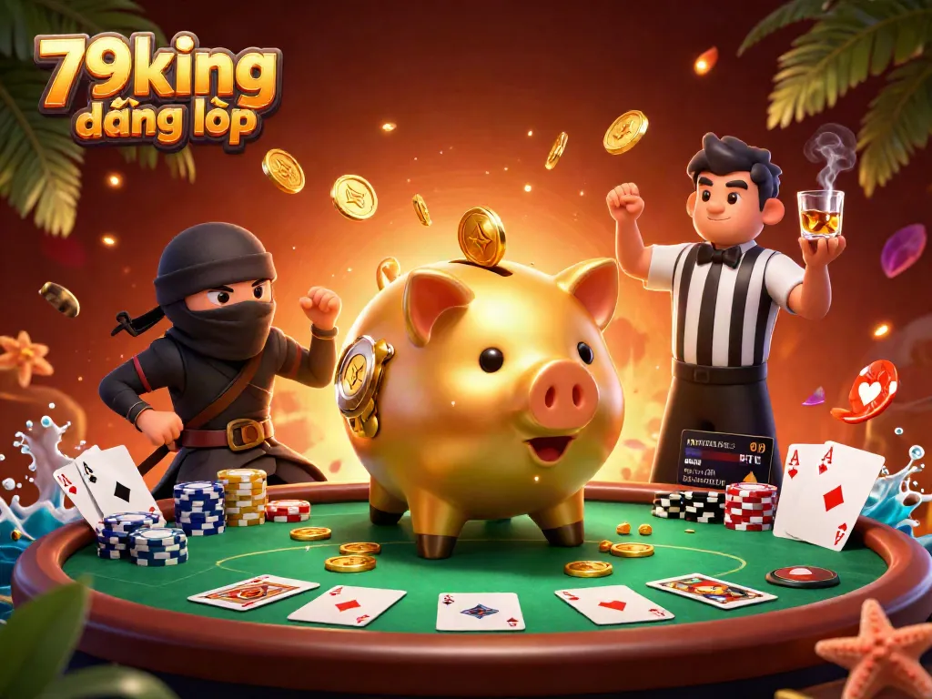 Experience thrilling wins with 79king đăng nhập, featuring an extravagant sumo wrestler and vibrant casino elements.